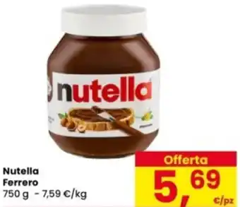 Eurospar Nutella Ferrero offerta