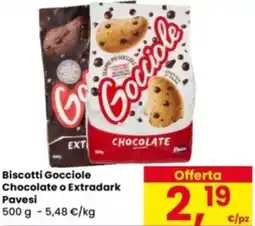Eurospar Biscotti Gocciole Chocolate o Extradark Pavesi offerta