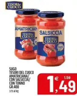 Ard Discount Sugo tesori del cuoco amatriciana/ con salsiccia/ con tonno offerta