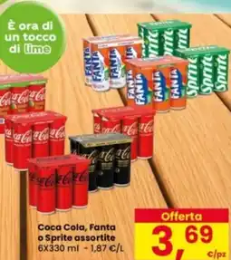 Eurospar Coca Cola, Fanta o Sprite offerta