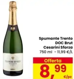 Eurospar Spumante Trento DOC Brut Cesarini Sforza offerta
