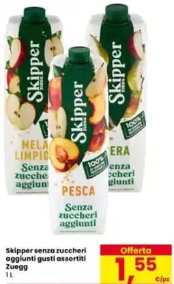 Eurospar Skipper senza zuccheri aggiunti Zuegg offerta
