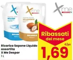 Eurospar Ricarica Sapone Liquido X Me Despar offerta