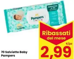 Eurospar 70 Salviette Baby Pampers offerta