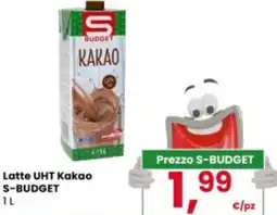Eurospar Latte UHT Kakao S-BUDGET offerta