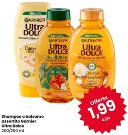 Eurospar Shampoo o balsamo Garnier Ultra Dolce offerta