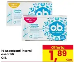 Eurospar 16 Assorbenti interni O.B. offerta