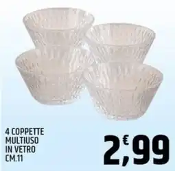 Ard Discount 4 coppette multiuso in vetro offerta