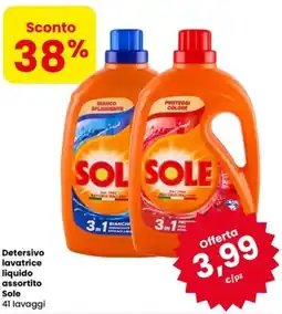 Eurospar Detersivo lavatrice liquido Sole offerta