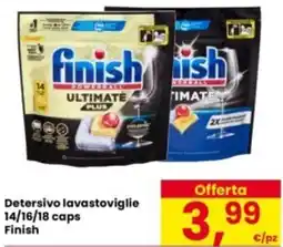 Eurospar Detersivo lavastoviglie 14/16/18 caps Finish offerta