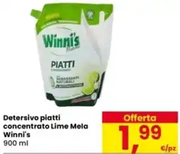 Eurospar Detersivo piatti concentrato Lime Mela Winni's offerta