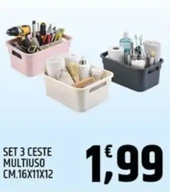 Ard Discount Set 3 ceste multiuso offerta