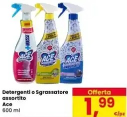 Eurospar Detergenti o Sgrassatore Ace offerta