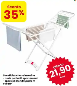 Eurospar Stendibiancheria in resina Vileda offerta