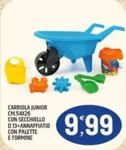 Ard Discount Carriola junior con secchiello d.13+annaffiatio con palette e formine offerta