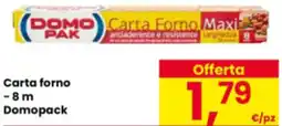 Eurospar Carta forno - 8m Domopack offerta