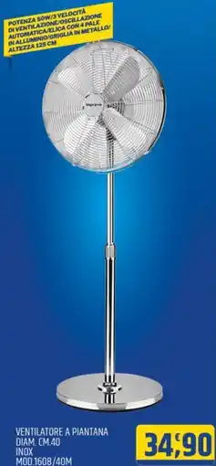 Ard Discount Ventilatore a piantana inox MOD.1608/40M offerta