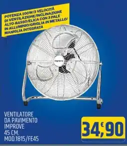 Ard Discount Ventilatore da pavimento improve MOD.1815/FE45 offerta
