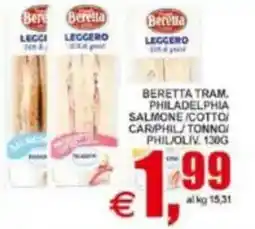 Pewex Beretta tram. philadelphia salmone /cotto/ car/phil./tonno offerta