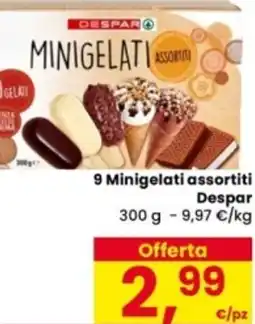 Eurospar 9 Minigelati assortiti Despar offerta