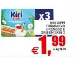 Pewex Kiri dippi formaggio cremoso e grissini offerta