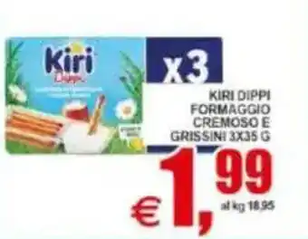 Pewex Kiri dippi formaggio cremoso e grissini offerta