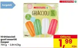 Eurospar 10 Ghiaccioli Despar offerta