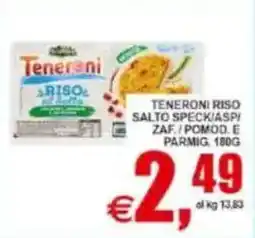 Pewex Teneroni riso salto speck/aspi/zaf./pomod. e parmig. offerta