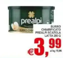 Pewex Burro chiarificato prealpi scatola latta offerta