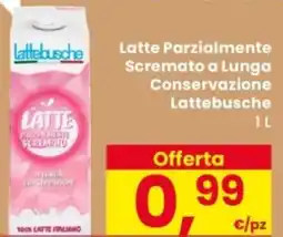 Despar Latte Parzialmente Scremato a Lunga Conservazione Lattebusche offerta