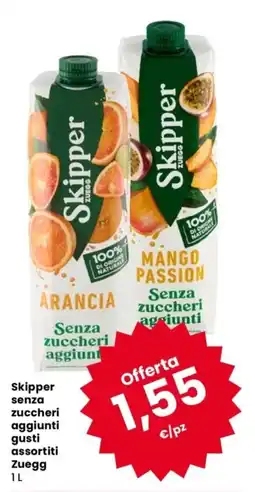 Despar Skipper senza zuccheri aggiunti Zuegg offerta