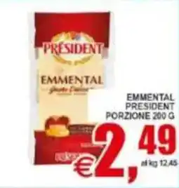 Pewex Emmental president porzione offerta