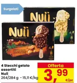 Despar 4 Stecchi gelato Nuii offerta