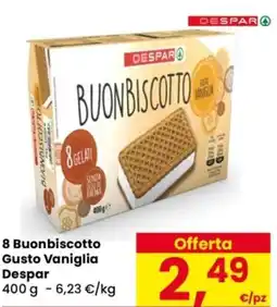 Despar 8 Buonbiscotto Gusto Vaniglia Despar offerta
