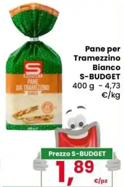 Despar Pane per Tramezzino Bianco S-BUDGET offerta