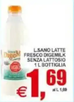 Pewex L.sano latte fresco digemilk senza lattosio offerta