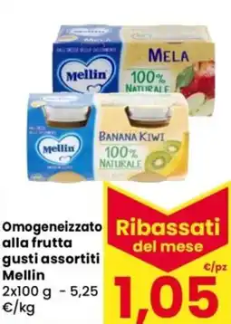 Despar Omogeneizzato alla frutta Mellin offerta