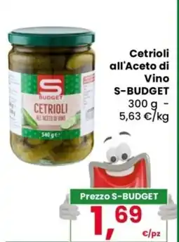 Despar Cetrioli all'Aceto di Vino S-BUDGET offerta