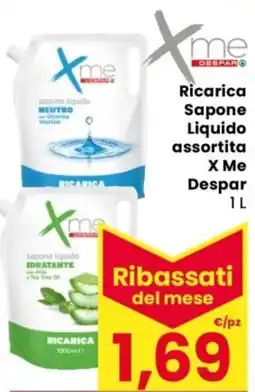 Despar Xme Ricarica Sapone Liquido X Me Despar offerta