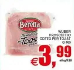 Pewex Wuber prosciutto cotto per toast offerta
