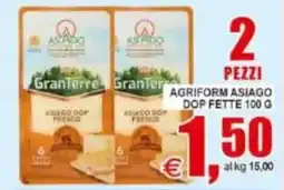Pewex Agriform asiago dop fette offerta