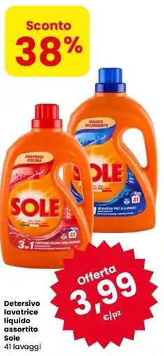 Despar Detersivo lavatrice liquido Sole offerta