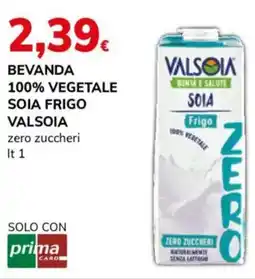 Basko Bevanda 100% vegetale soia frigo VALSOIA offerta