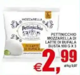 Pewex Pettinicchio mozzarella di latte di bufala offerta