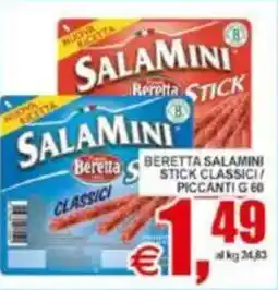 Pewex Beretta salamini stick classici/ piccanti offerta
