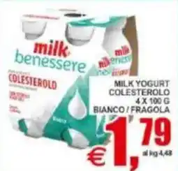 Pewex Milk yogurt colesterolo bianco/fragola offerta