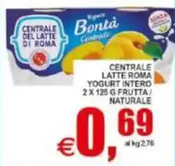Pewex Centrale latte roma yogurt intero frutta/ naturale offerta