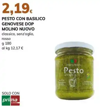 Basko Pesto con basilico genovese dop MOLINO NUOVO offerta