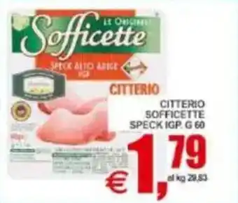 Pewex Citterio sofficette speck igp offerta