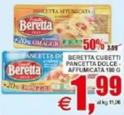 Pewex Beretta cubetti pancetta dolce- affumicata offerta